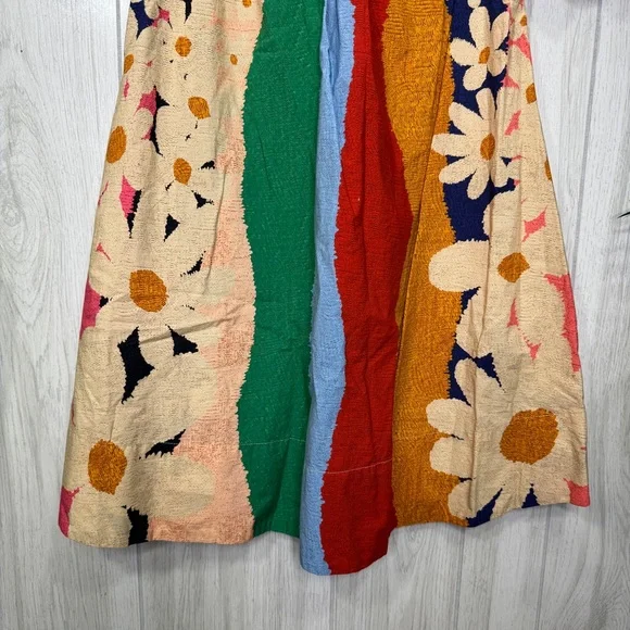 Farm Rio Super Fun Daisy Mini Dress Puff Sleeve size XS Extra Small - Picture 5 of 11